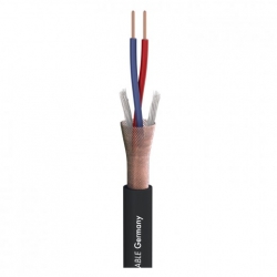 SOMMER CABLE Stage 22 Highflex; 2 x 0,22 mm2; PVC O 6,40 mm; black